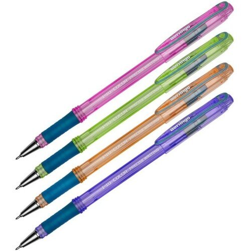 Ручка шариковая Berlingo 'I-10 Color' корпус ассорти син 0,4мм,