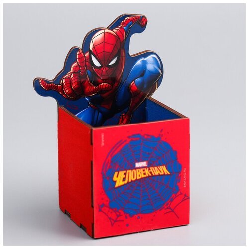 Органайзер для канцелярии 'Супергерой', Человек-паук , 65 х 70 х 65 мм
