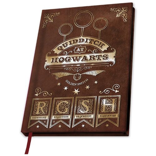 Записная книжка Abystyle Harry Potter A5 Notebook Quidditch X4 ABYNOT036