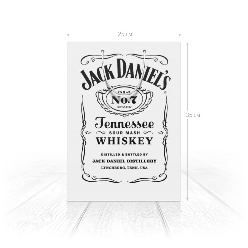 Printio Пакет 25x35x8 cм Jack daniels