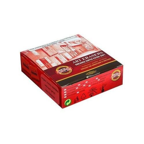 Ластик-клячка для растушевки Koh-I-Noor 6426/15 SUPER Extra soft, в коробочке, красный 2474727 .