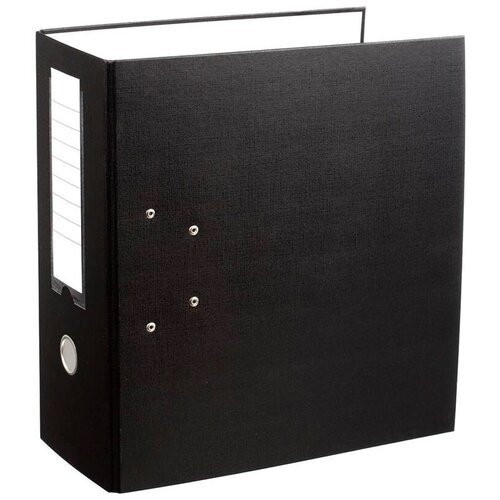 Папка с двумя арочными механизмами Expert Complete (125мм, А4, до 1100л, картон/пвх) черная (251540), 10шт.