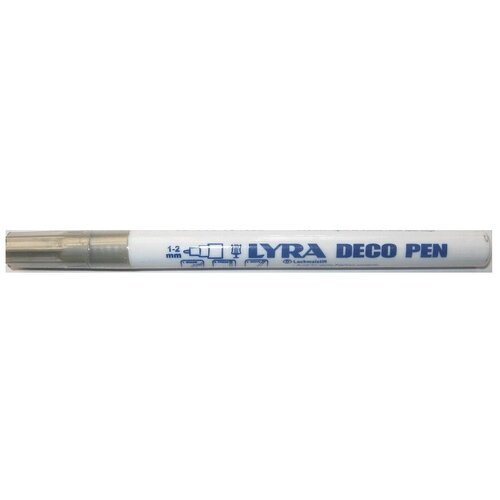 Маркер лаковый Lyra Deco Pen, 1-2 мм Серебристый