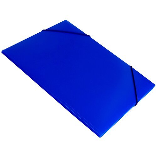 Папка на резинке Buro -PRB04BLUE A4 пластик корешок15мм 0.5мм синий 1496680