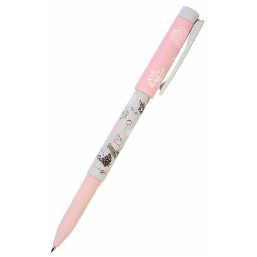 Ручка шариковая FreshWrite 'Девочка и Единорог. Сердечки', 0,7 мм, синие чернила